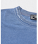 インディゴ 天竺 布帛 切替 7分袖 Tシャツ