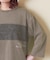 21/-OE天竺 布帛 切替 Tシャツ