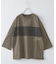 21/-OE天竺 布帛 切替 Tシャツ