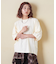 21/-OE天竺 バックプリント ランタンスリーブ Tシャツ