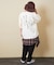 21/-OE天竺 バックプリント ランタンスリーブ Tシャツ
