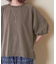 21/-OE天竺 バックプリント ランタンスリーブ Tシャツ