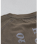 21/-OE天竺 バックプリント ランタンスリーブ Tシャツ