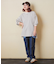 先染め ボーダー 天竺 ビッグ ロンT