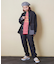 先染め ボーダー 天竺 ロゴプリント 前後着 プルオーバー