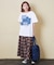 デニム パッチワーク モチーフ Tシャツ