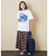 デニム パッチワーク モチーフ Tシャツ