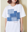 デニム パッチワーク モチーフ Tシャツ