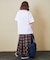 デニム パッチワーク モチーフ Tシャツ