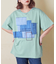 デニム パッチワーク モチーフ Tシャツ