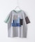 デニム パッチワーク モチーフ Tシャツ