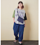 21/-天竺 ケミカル加工 ロゴパッチ Tシャツ