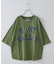 21/-天竺 ケミカル加工 ロゴパッチ Tシャツ