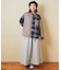 微起毛 シャンブレー × チェック レギュラー ビッグ シャツ