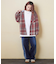 ネルチェック フード付 シャツ