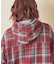 ネルチェック フード付 シャツ