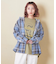 ネルチェック フード付 シャツ