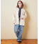ダメージ加工 デニム ワイド パンツ