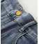 ダメージ加工 デニム ワイド パンツ
