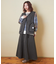 ムラ糸ツイル Vネック ベスト