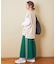 ミニ裏毛 スウェット キーネック ベスト