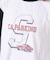 10/-スラブ天竺 袖プリント ロング Tシャツ
