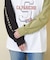 10/-スラブ天竺 袖プリント ロング Tシャツ