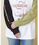 10/-スラブ天竺 袖プリント ロング Tシャツ