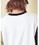 10/-スラブ天竺 袖プリント ロング Tシャツ