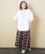 10/-スラブ天竺 バックプリント ビッグ Tシャツ