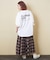 10/-スラブ天竺 バックプリント ビッグ Tシャツ