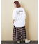 10/-スラブ天竺 バックプリント ビッグ Tシャツ