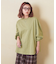 10/-スラブ天竺 バックプリント ビッグ Tシャツ