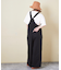 綿 ツイル ワイド サロペット パンツ