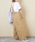 綿 ツイル ワイド サロペット パンツ
