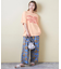 21/-OE天竺 汗染み防止 加工 ロゴプリント Tシャツ
