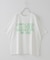 21/-OE天竺 汗染み防止 加工 ロゴプリント Tシャツ
