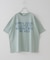 21/-OE天竺 汗染み防止 加工 ロゴプリント Tシャツ