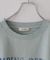 21/-OE天竺 汗染み防止 加工 ロゴプリント Tシャツ