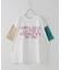 21/-OE天竺 汗染み防止 加工 ロゴプリント Tシャツ