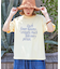 21/-シルケット風天竺 接触冷感 ロゴプリント Tシャツ