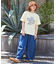 21/-シルケット風天竺 接触冷感 ロゴプリント Tシャツ