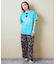 21/-シルケット風天竺 接触冷感 ロゴプリント Tシャツ