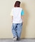 21/-シルケット風天竺 接触冷感 ロゴプリント Tシャツ