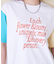 21/-シルケット風天竺 接触冷感 ロゴプリント Tシャツ