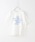 21/-シルケット風天竺 接触冷感 ロゴプリント Tシャツ