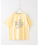 21/-シルケット風天竺 接触冷感 ロゴプリント Tシャツ
