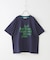 21/-シルケット風天竺 接触冷感 ロゴプリント Tシャツ