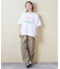 21/-シルケット風天竺 接触冷感 裾タック Tシャツ