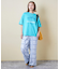 21/-シルケット風天竺 接触冷感 裾タック Tシャツ